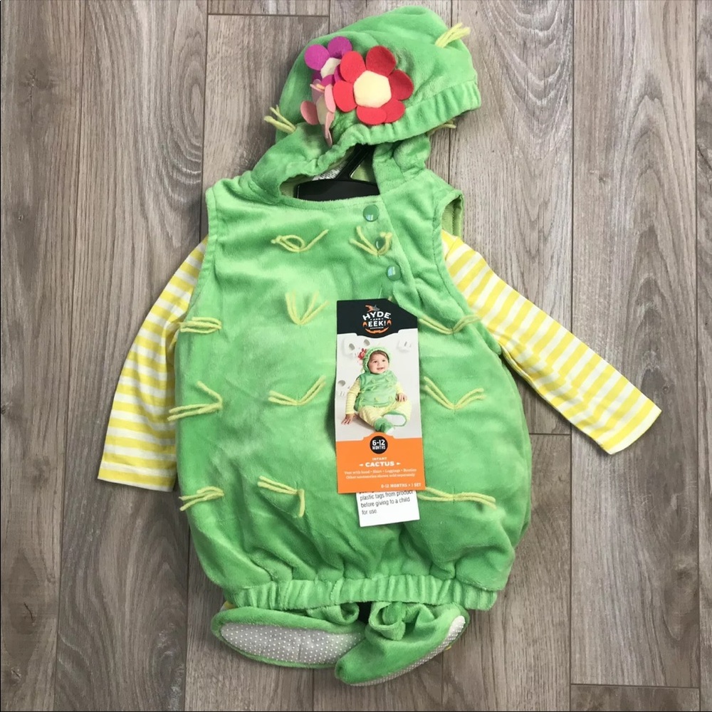 Halloween Costume Infant Green Cactus Size 0-6 month